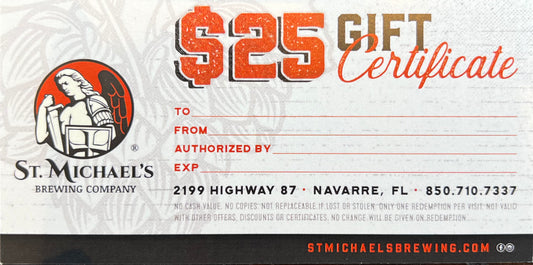 Gift Certificate (In Person Pickup Only)